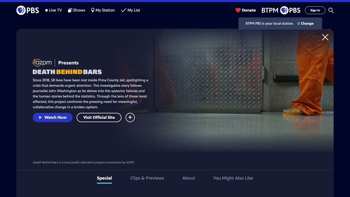 Death Behind Bars | PBS